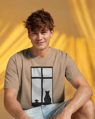 Cat And Dog Unisex Classic Crew T-Shirt