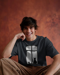 Cat And Dog Unisex Classic Crew T-Shirt