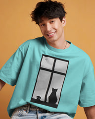 Cat And Dog Unisex Classic Crew T-Shirt