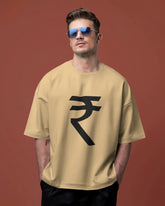 A Rupee sign Unisex Oversized Standard T-Shirt