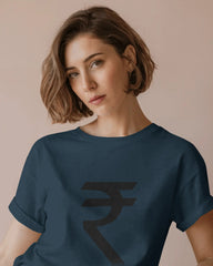 A Rupee sign Unisex Oversized Standard T-Shirt