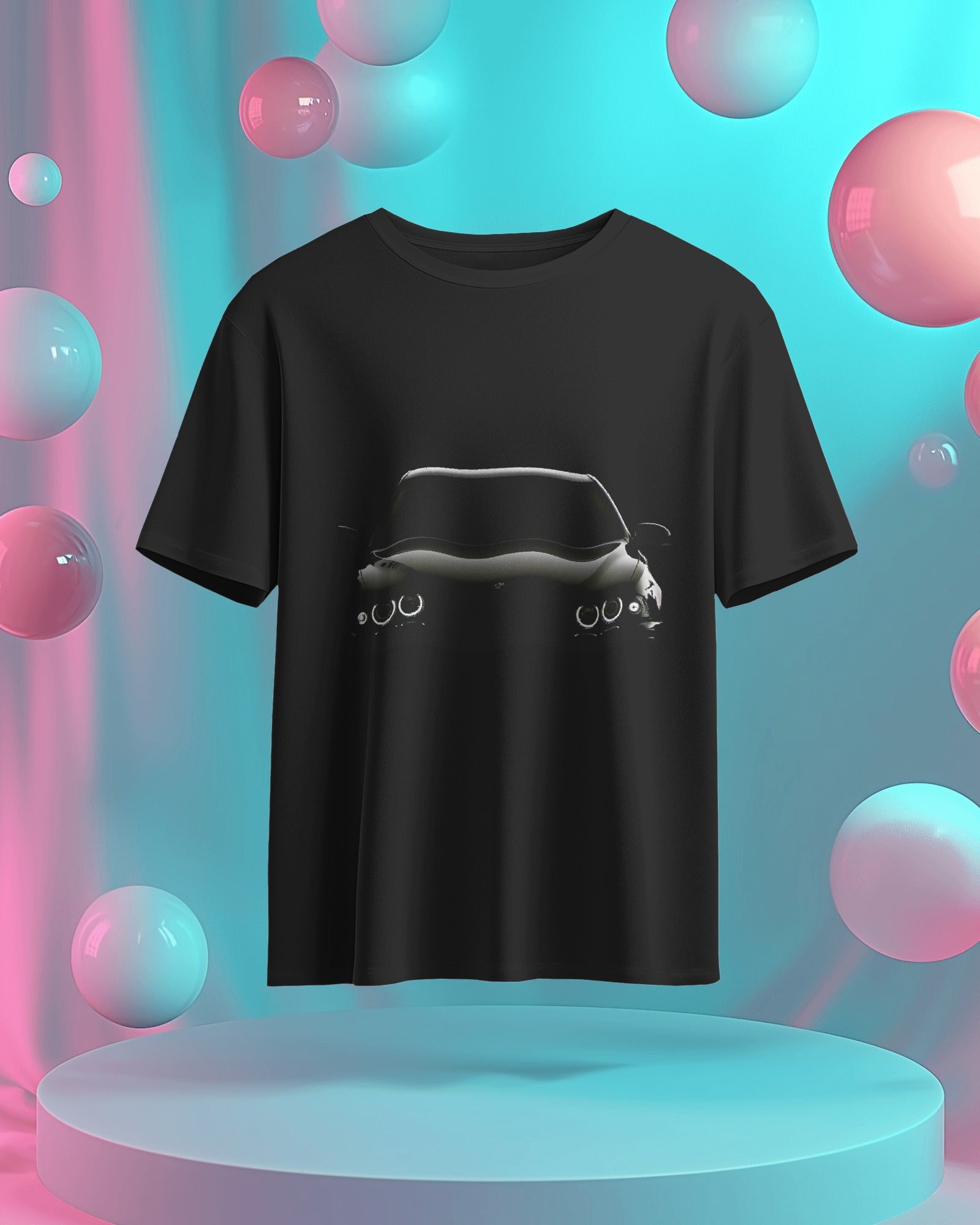 A Car Front And Back Unisex Standard Crew T-Shirt