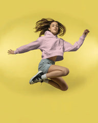 A Female Cropped Hoodie In 4 Colours