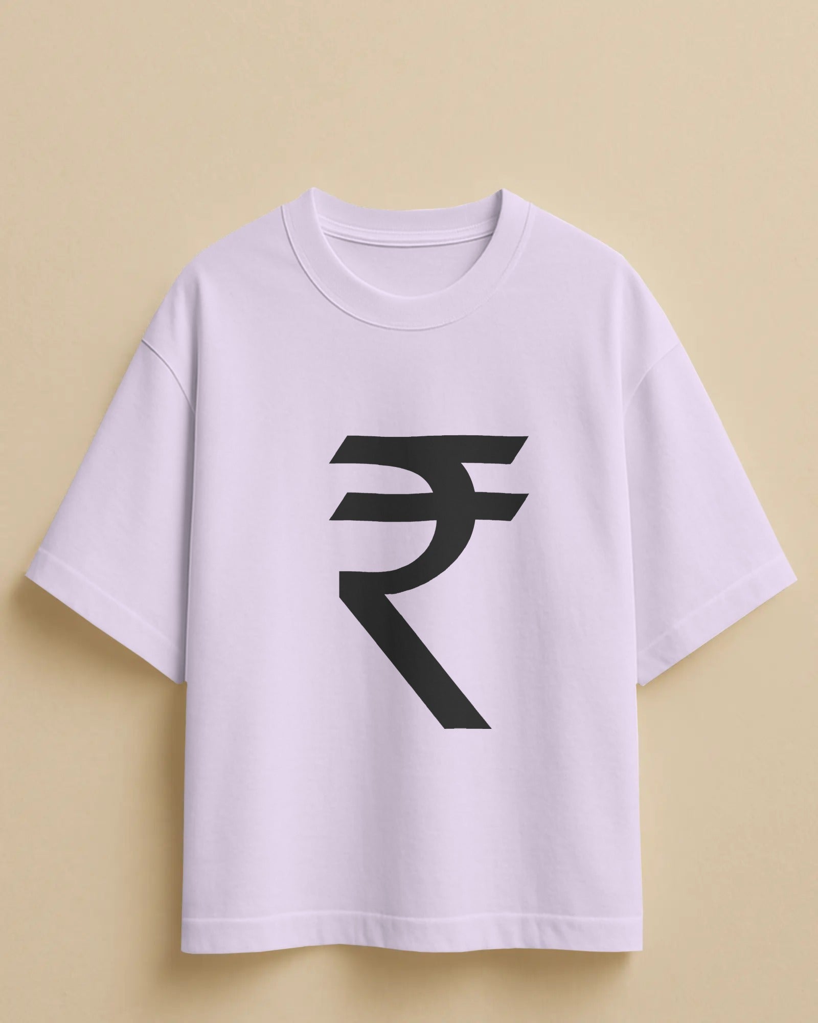 A Rupee sign Unisex Oversized Standard T-Shirt