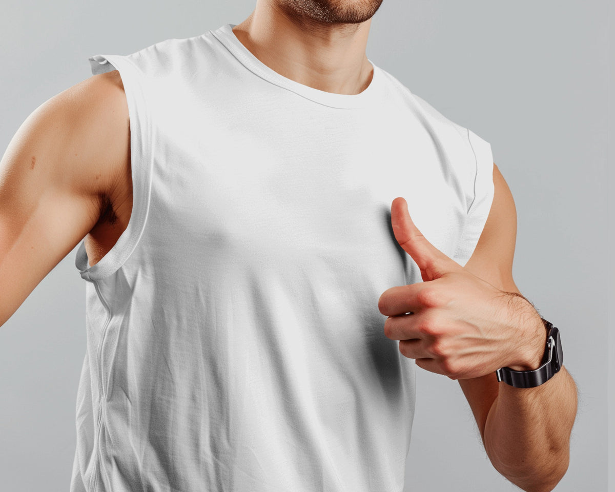 Men's Sleeveless T-Shirt size upto 4XL