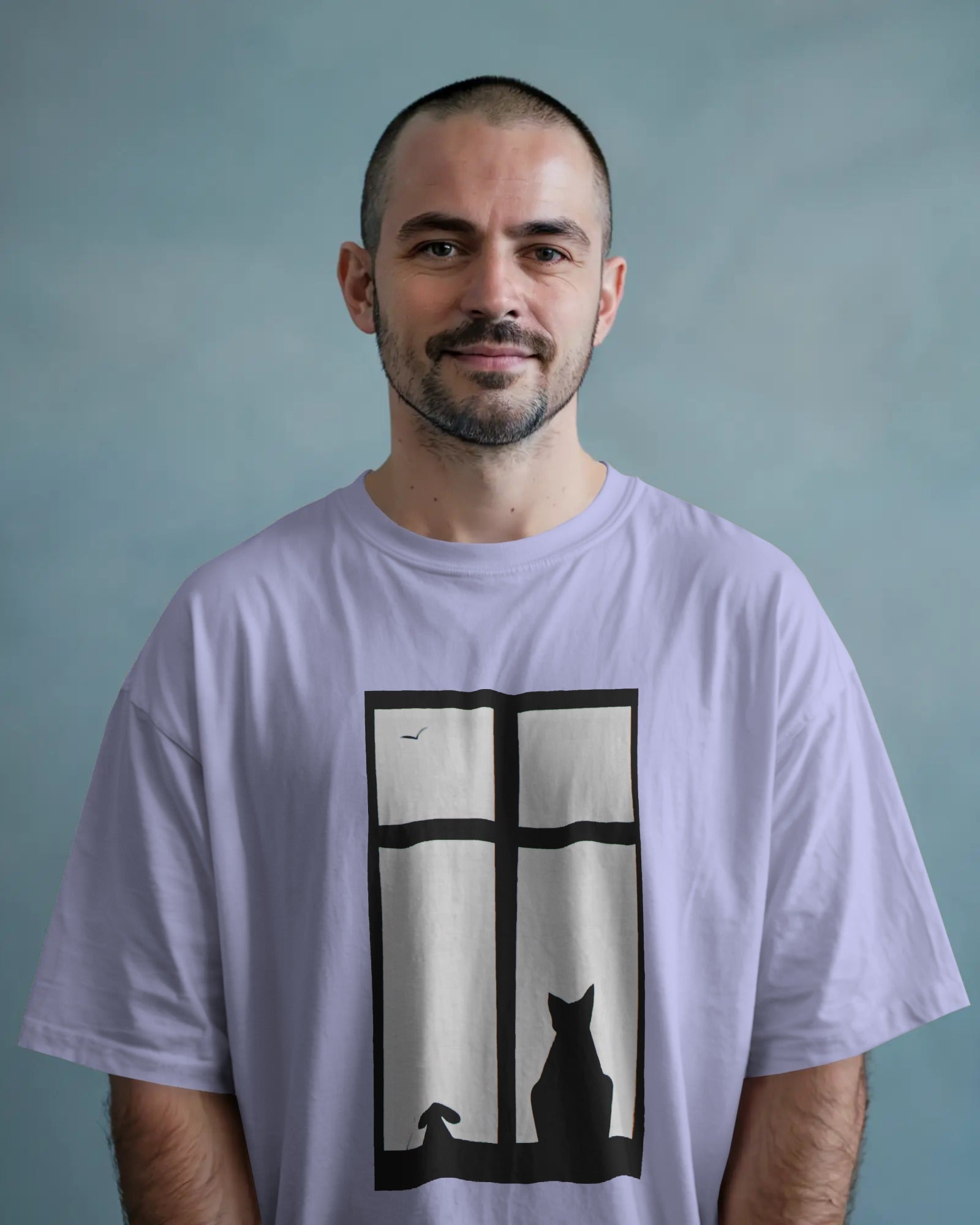 Cat And Dog Unisex Classic Crew T-Shirt
