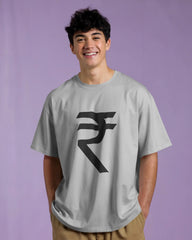 A Rupee sign Unisex Oversized Standard T-Shirt